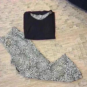 Cheetah Printed Capri PJ Set